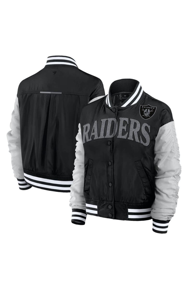 FANATICS Women's Fanatics  Black Las Vegas Raiders Elements Wave Full-Snap Jacket, Alternate, color, Black