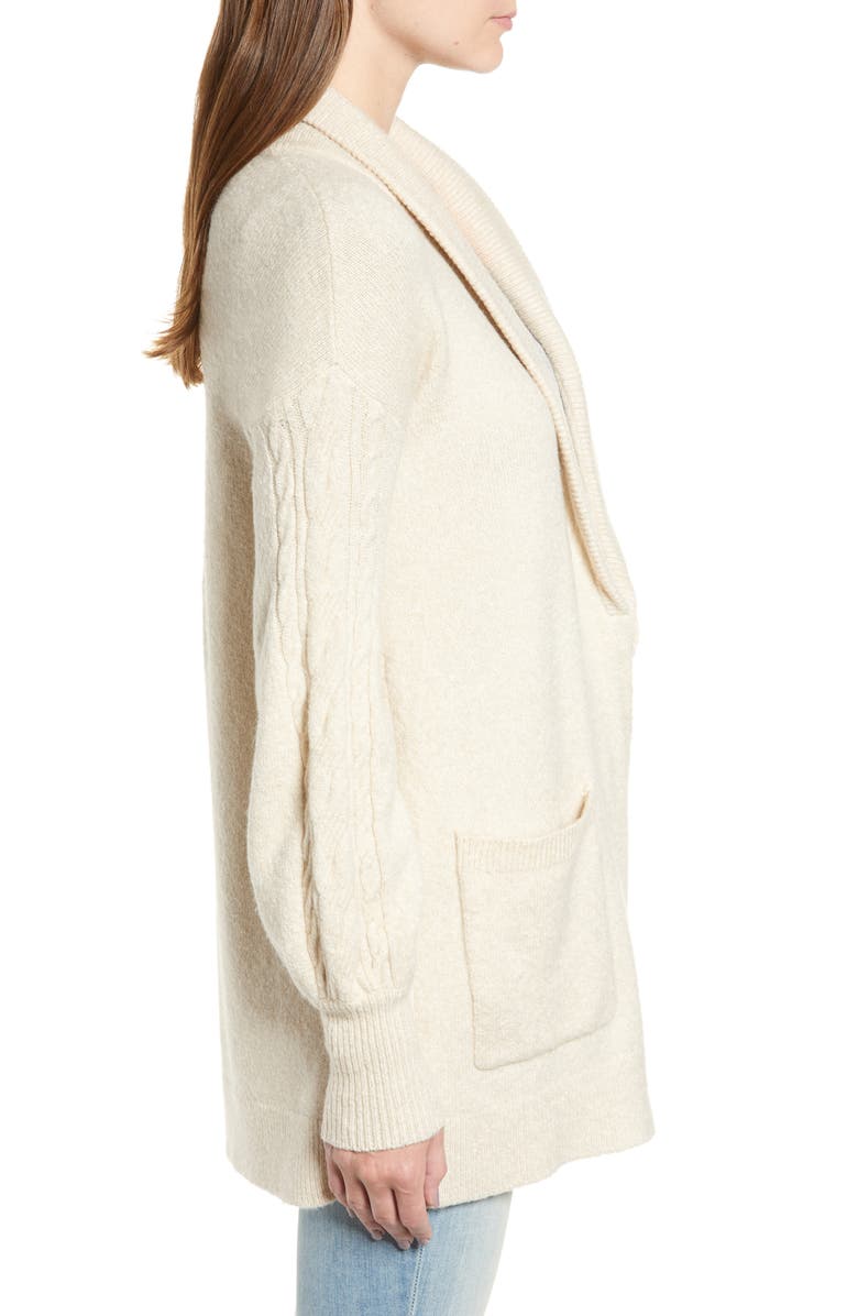 Hinge Longline Cardigan, Alternate, color, 