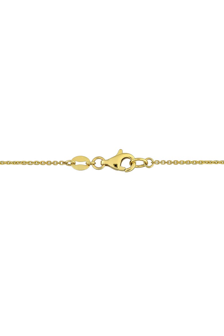 Lab-Grown Diamond Marquise Necklace 14K, Alternate, color, Yellow Gold