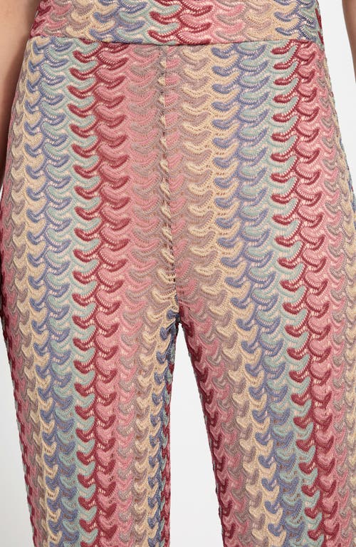 Guess Fearne Knit Wide Leg Pants In Multi