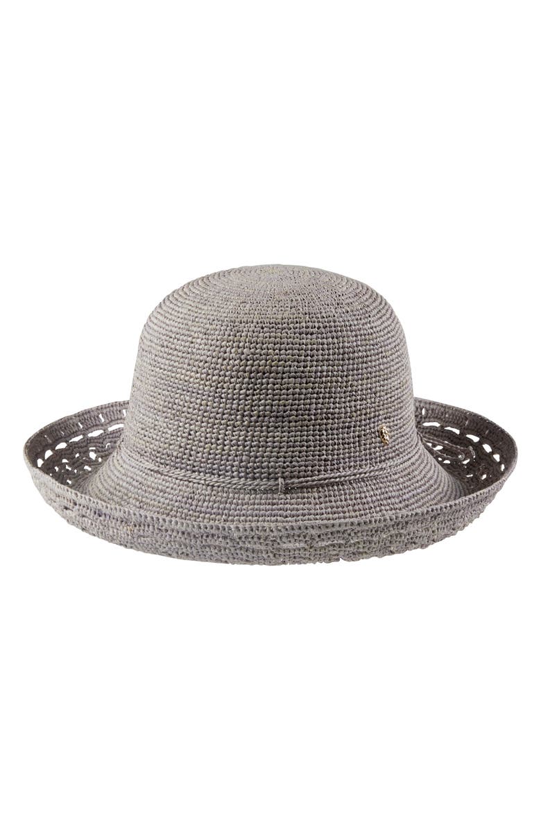 Helen Kaminski Martine Packable Upturn Raffia Hat, Main, color, 