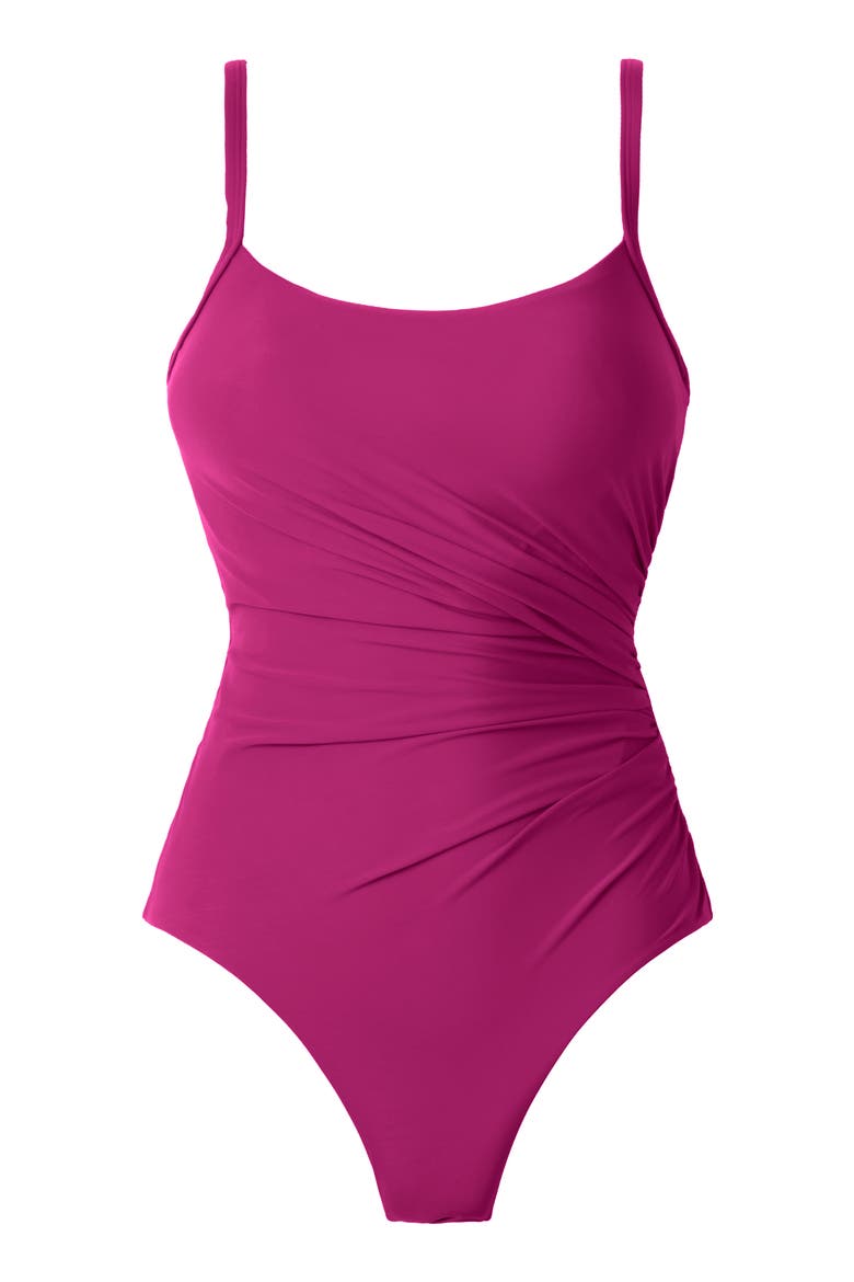 Rock Solid Starr Underwire One-Piece Swimsuit, Alternate, color, FRAMBOISE PINK
