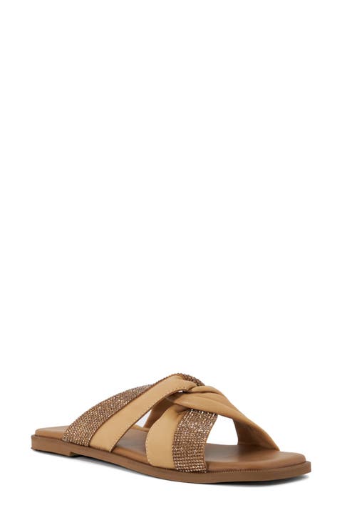 Lossey Crystal Slide Sandal (Women)