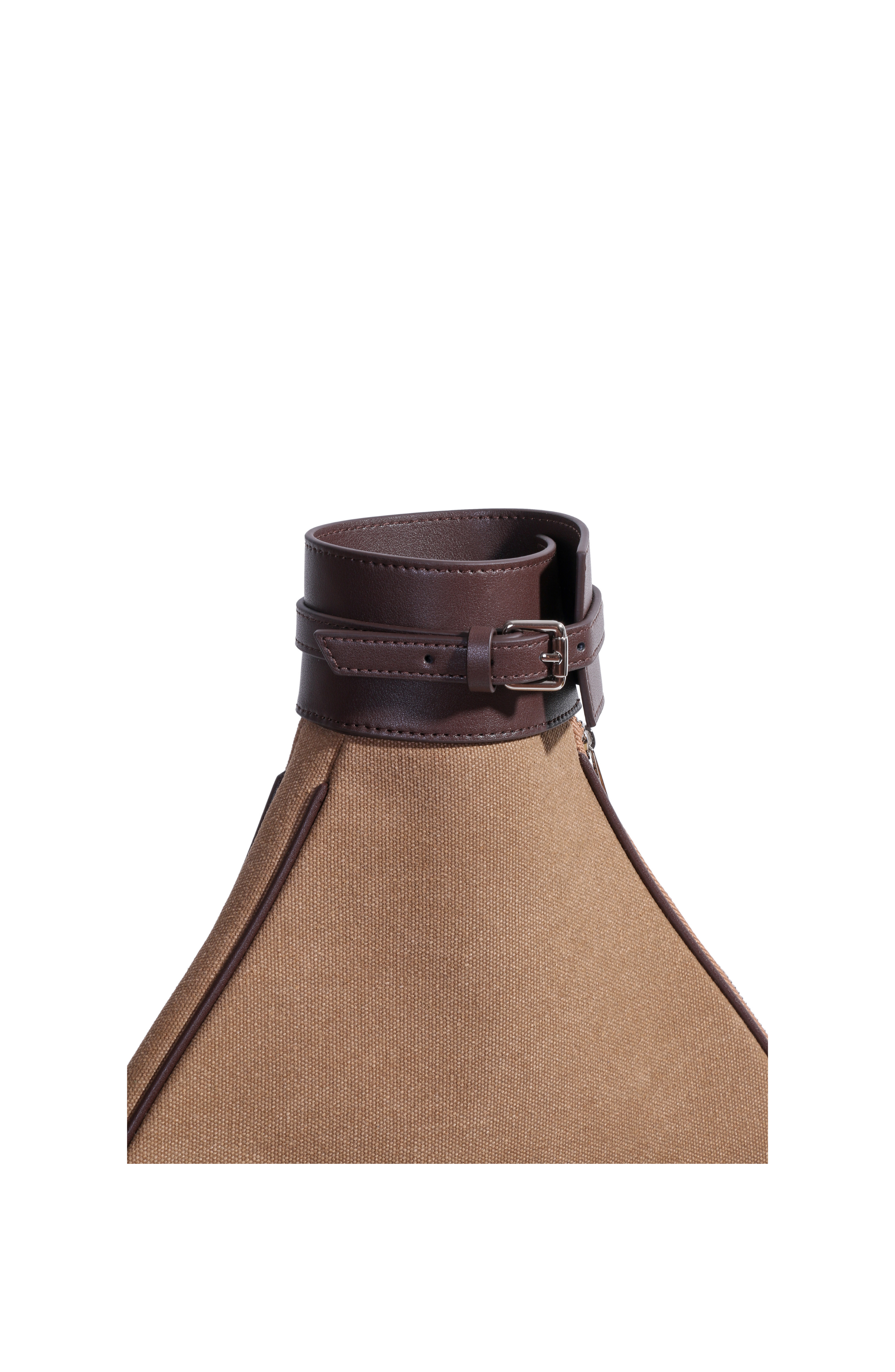 JURGI Tennis Racket Backpack in Canvas and Leather, Alternate, color, Brown