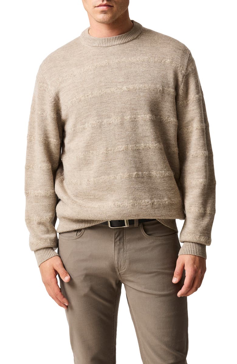 Rodd & Gunn Bill's Way Textured Stripe Sweater, Main, color, Natural