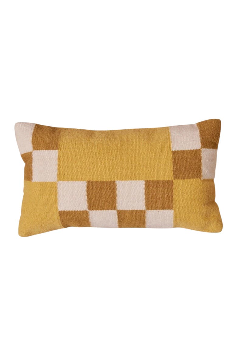 Sare Woven Pillow Cover, Main, color, Yellow
