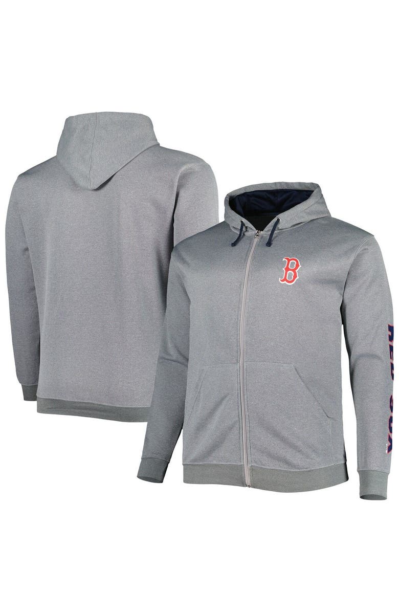 PROFILE Men's Profile Ash Boston Red Sox Big & Tall Pullover Hoodie, Main, color,