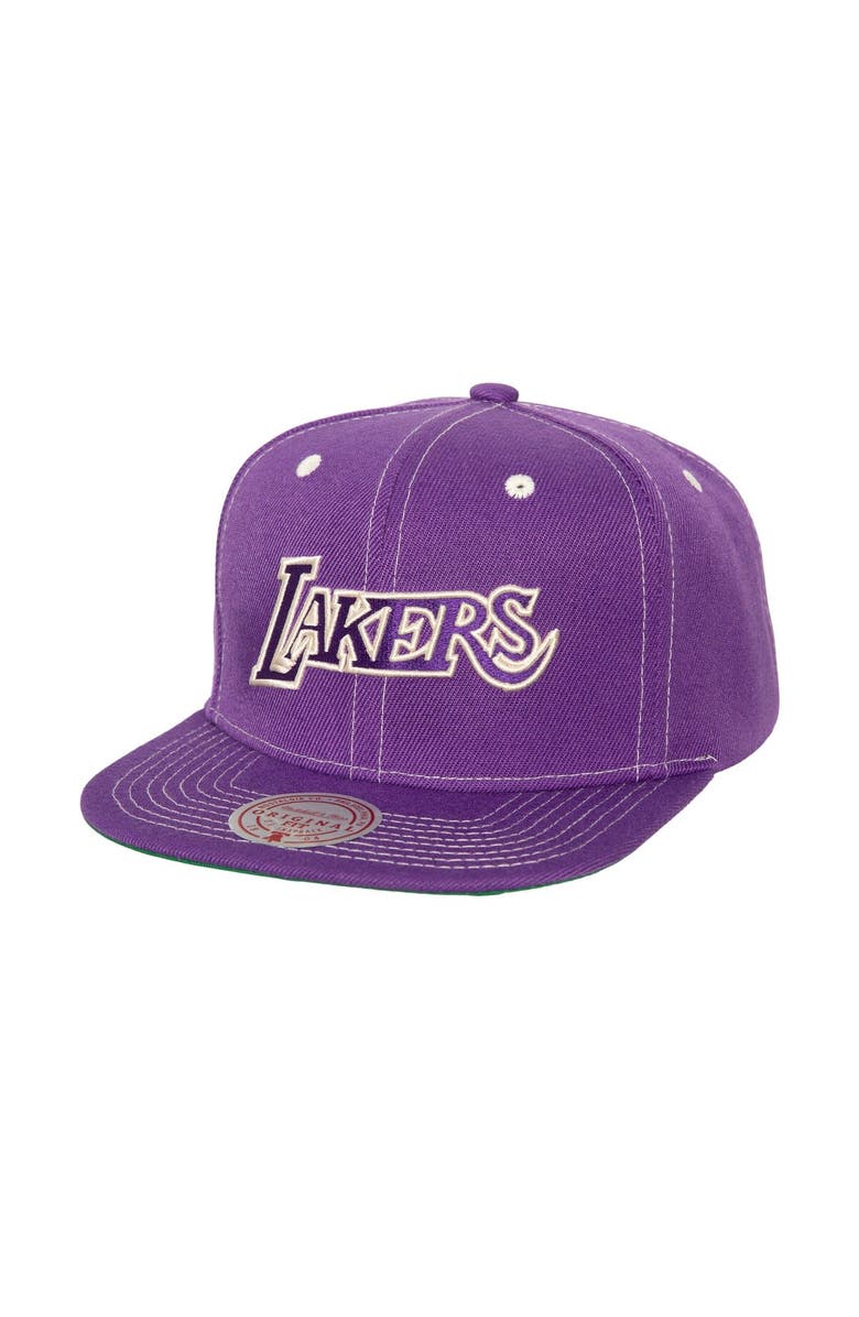 Mitchell & Ness Men's Mitchell & Ness Purple Los Angeles Lakers Energy Contrast Snapback Hat, Main, color, Purple