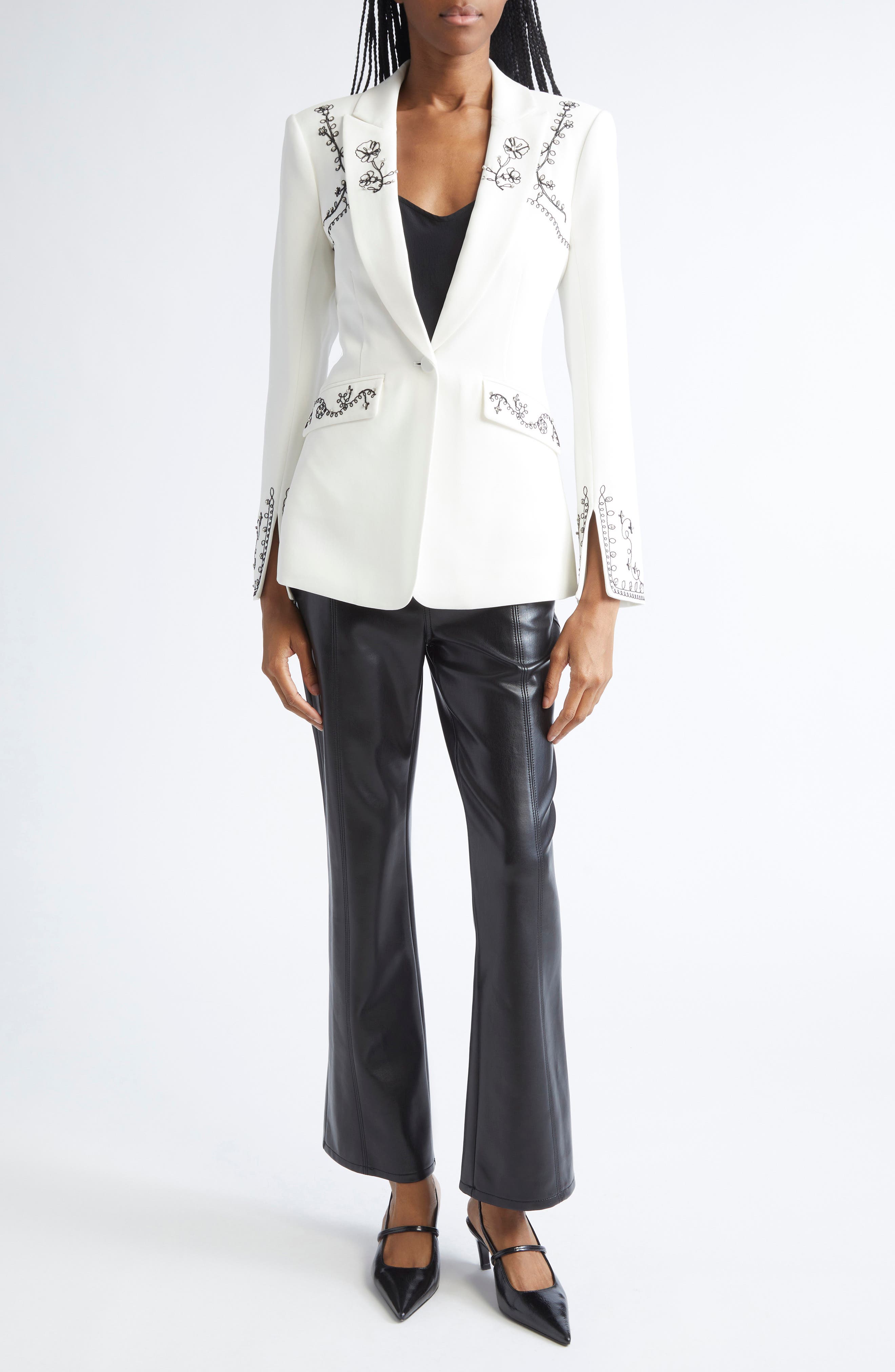 Crop Faux Leather Pants - image 2