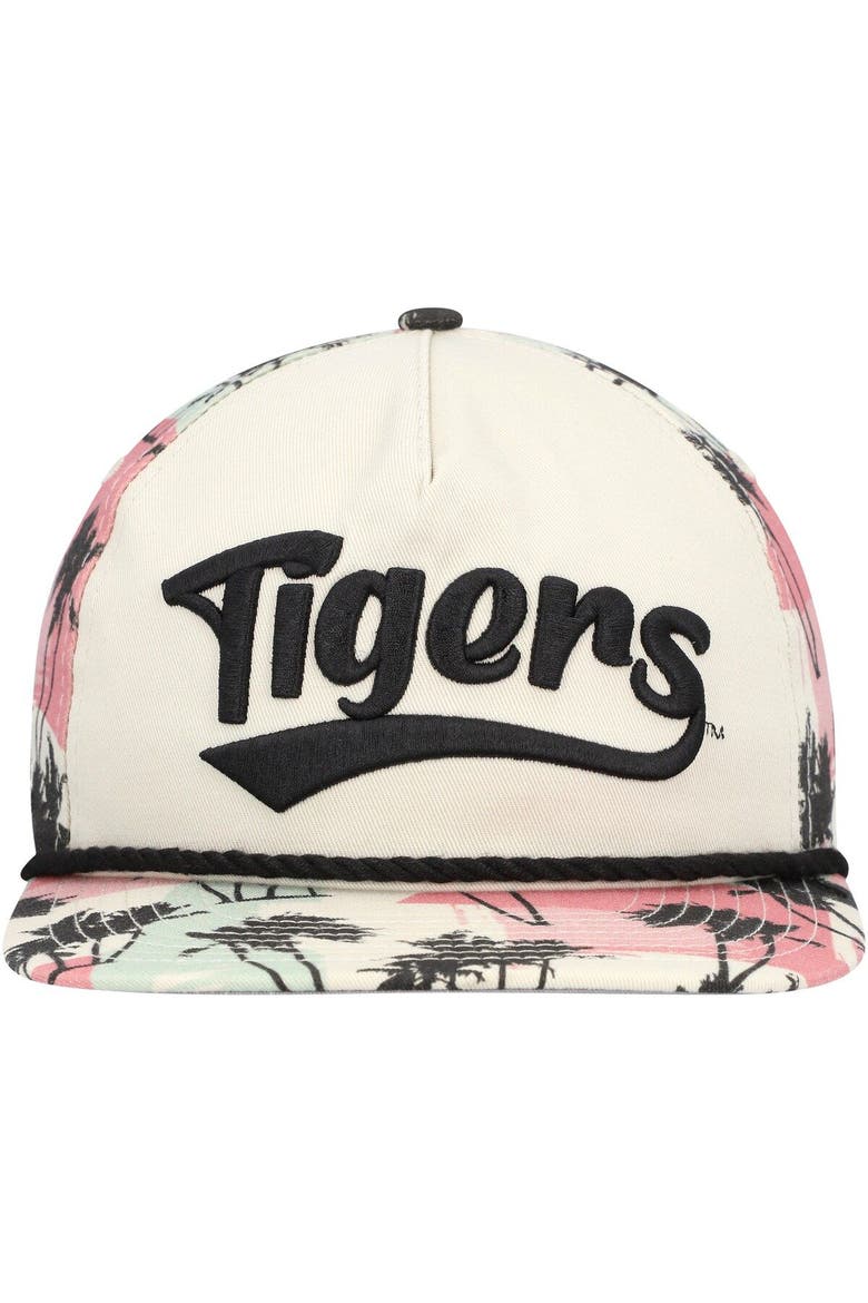 Men's New Era Cream Auburn Tigers High Tide Golfer Snapback Hat, Alternate, color, Cream