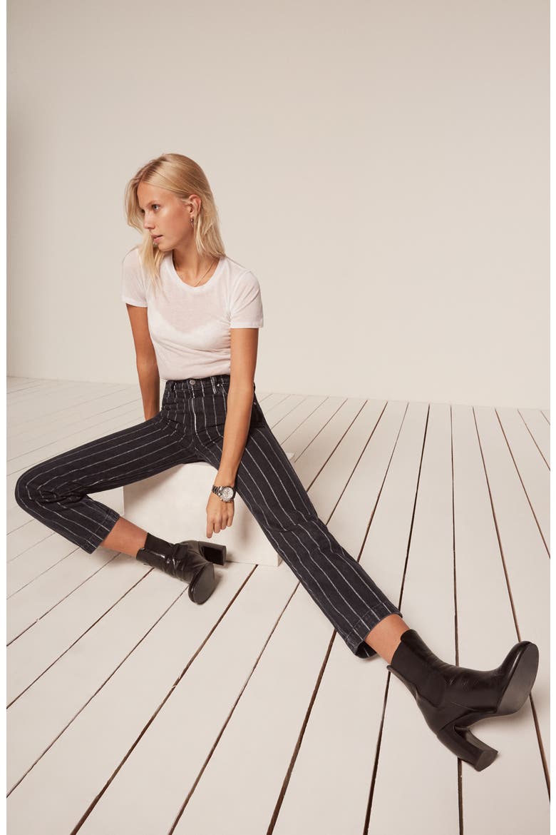 Roper Crop Straight Leg Jeans, Alternate, color, SULU