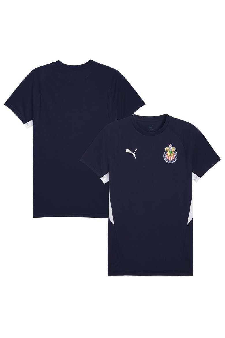 Men's Puma  Navy Chivas Evostripe dryCELL Raglan T-Shirt, Main, color, Navy