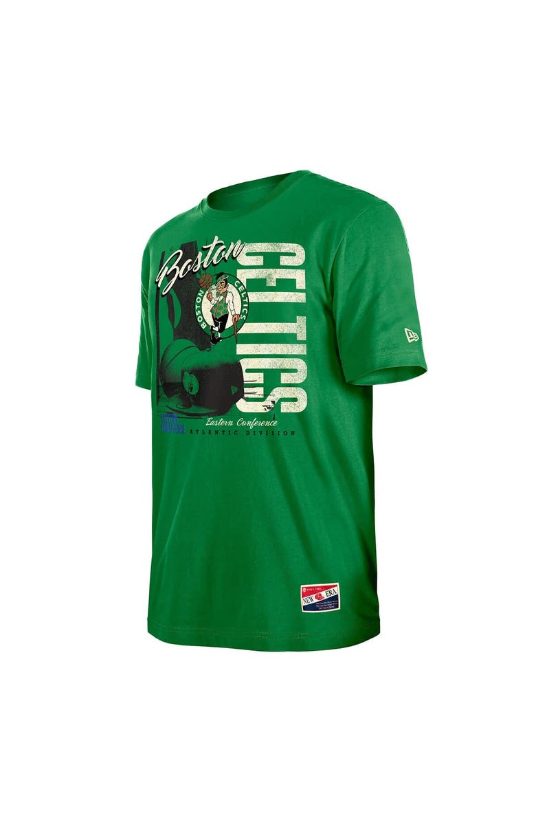 New Era Men's New Era Kelly Green Boston Celtics Distressed Throwback Vintage Color Pack T-Shirt, Alternate, color, Kelly Green