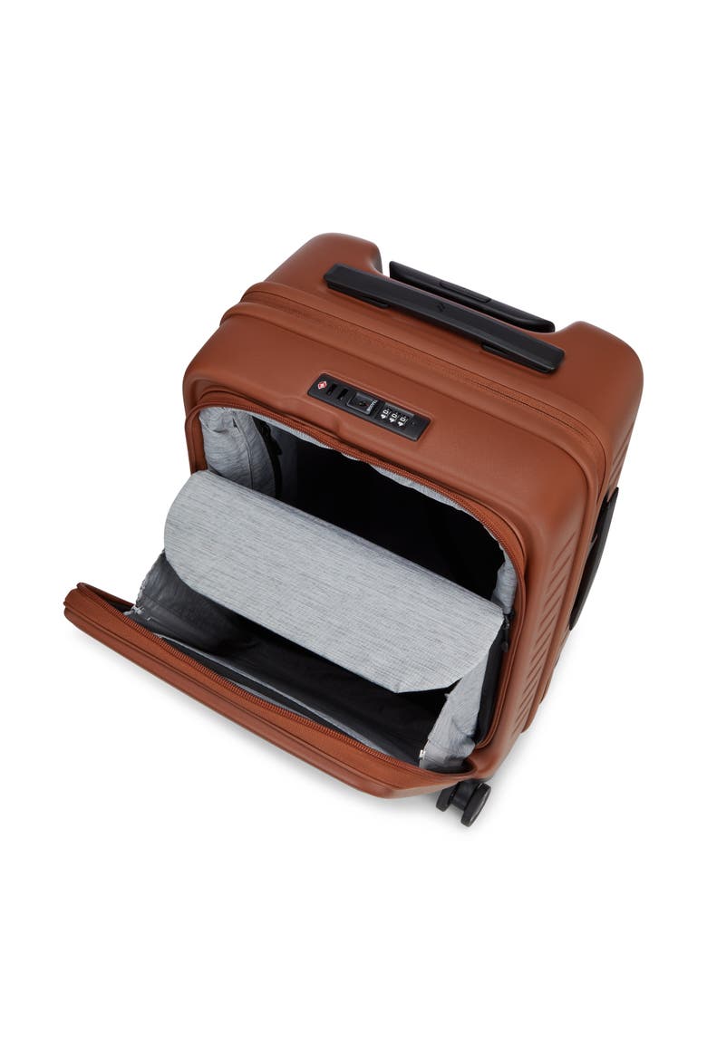 Cubo Small Carry-On 21 inch Lightweight Luggage, Alternate, color, Burnt Sienna