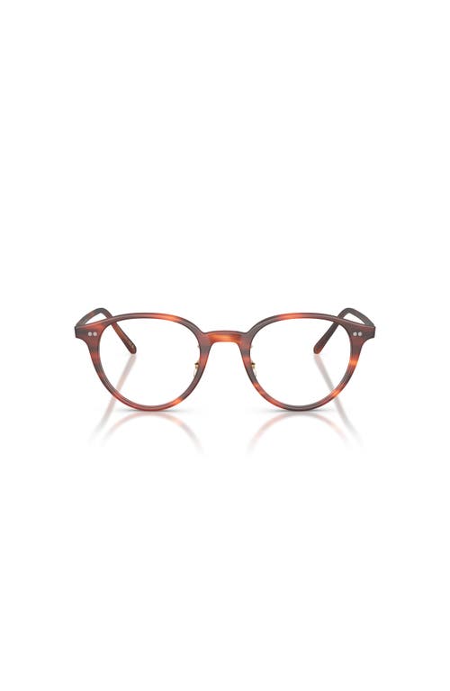 Oliver Peoples 47mm Oval Optical Glasses In Brown