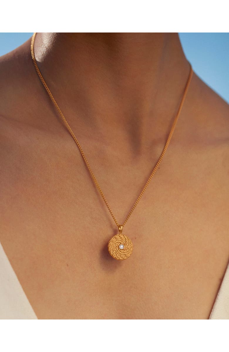 Monica Vinader Corda Diamond Locket Pendant, Alternate, color, 