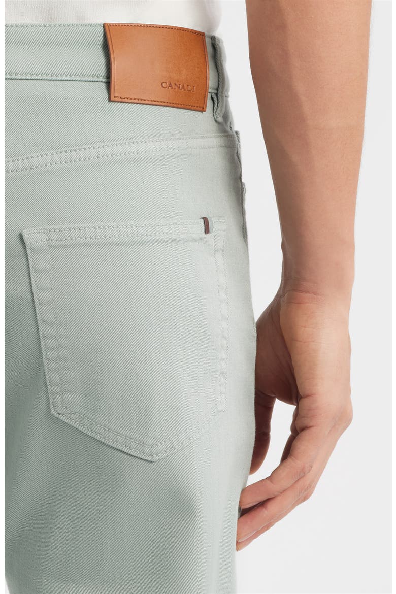 Garment Dyed Bull Denim Jeans, Alternate, color, GREEN