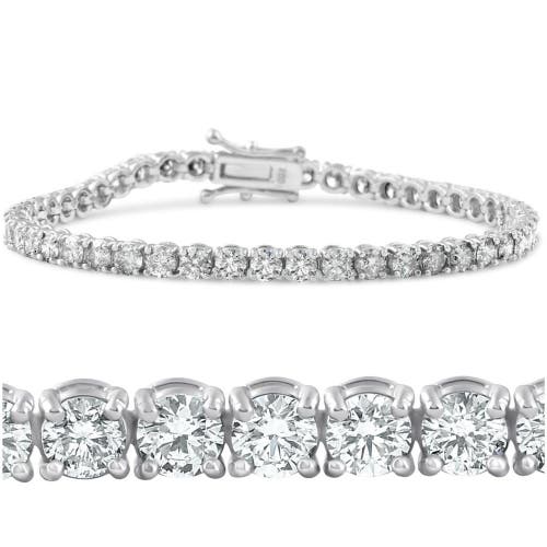 Bliss Diamond 7" Round Cut In 14k White Gold
