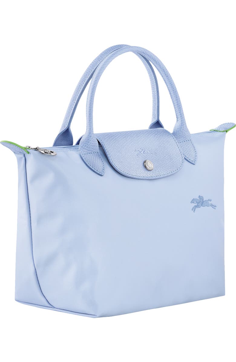 Longchamp Small Le Pliage Green Recycled Canvas Top Handle Bag, Alternate, color,