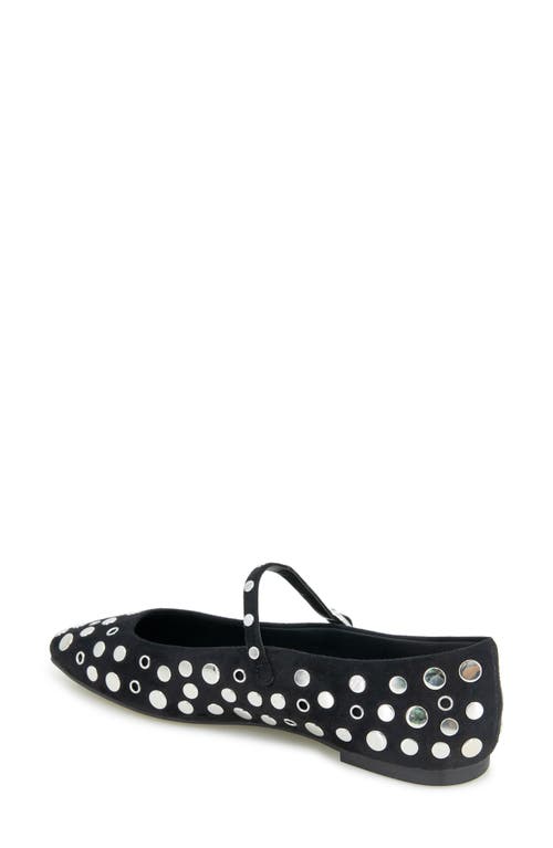 Kenneth Cole Jasper Stud Mary Jane Flat In Black