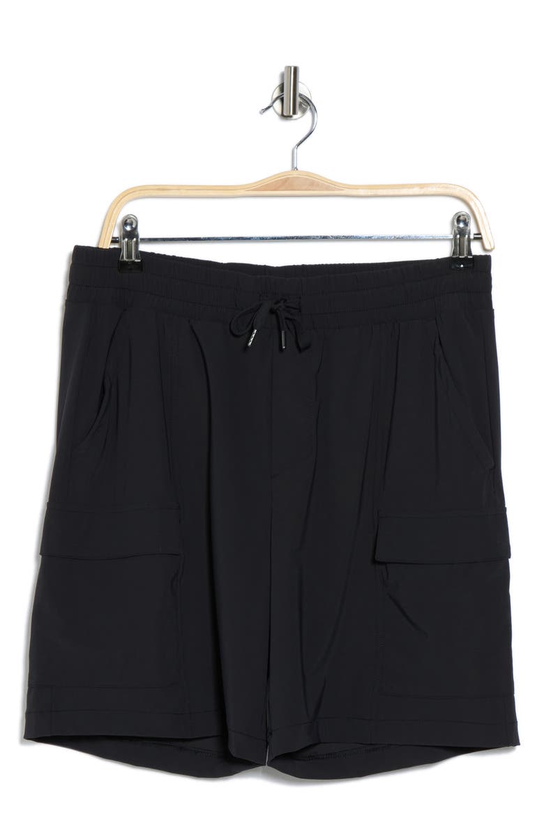 90 DEGREE BY REFLEX Warp Eastport Cargo Shorts, Alternate, color, Black