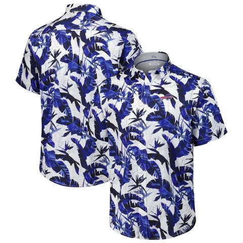 Men's Tommy Bahama Royal Buffalo Bills Sunnyvale Blooms Camp Button-Up Shirt