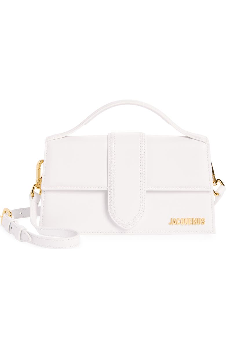 Jacquemus Le Bambino Grand Crossbody Satchel, Main, color, White