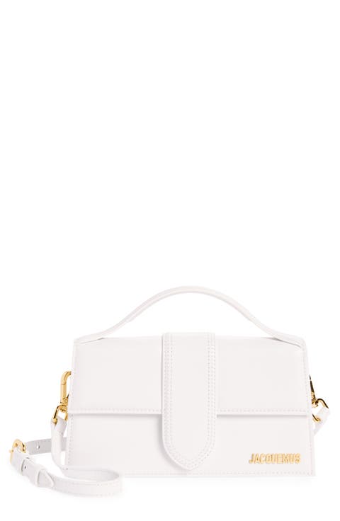 【極美品】JACQUEMUS ホワイト ハンドバッグ JACQUEMUS LE CHIQUITO ホワイト ハンドバッグ