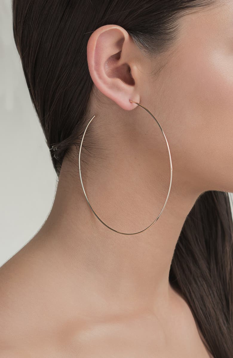 LANA Jewelry Open Wire Hoop Earrings, Alternate, color, 