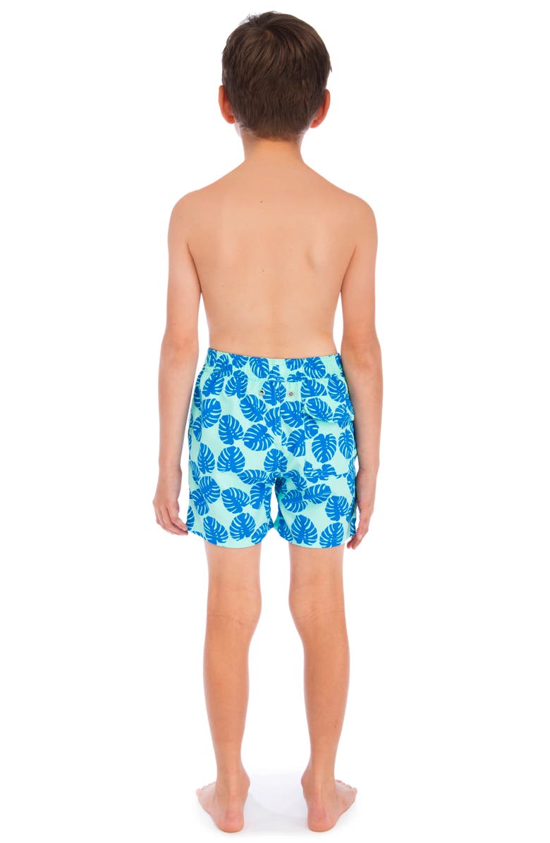 Tom & Teddy Kids' Frond Swim Trunks, Alternate, color, 