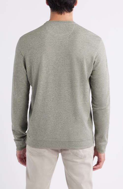 Johnnie-o Stones Crewneck Sweatshirt In Green