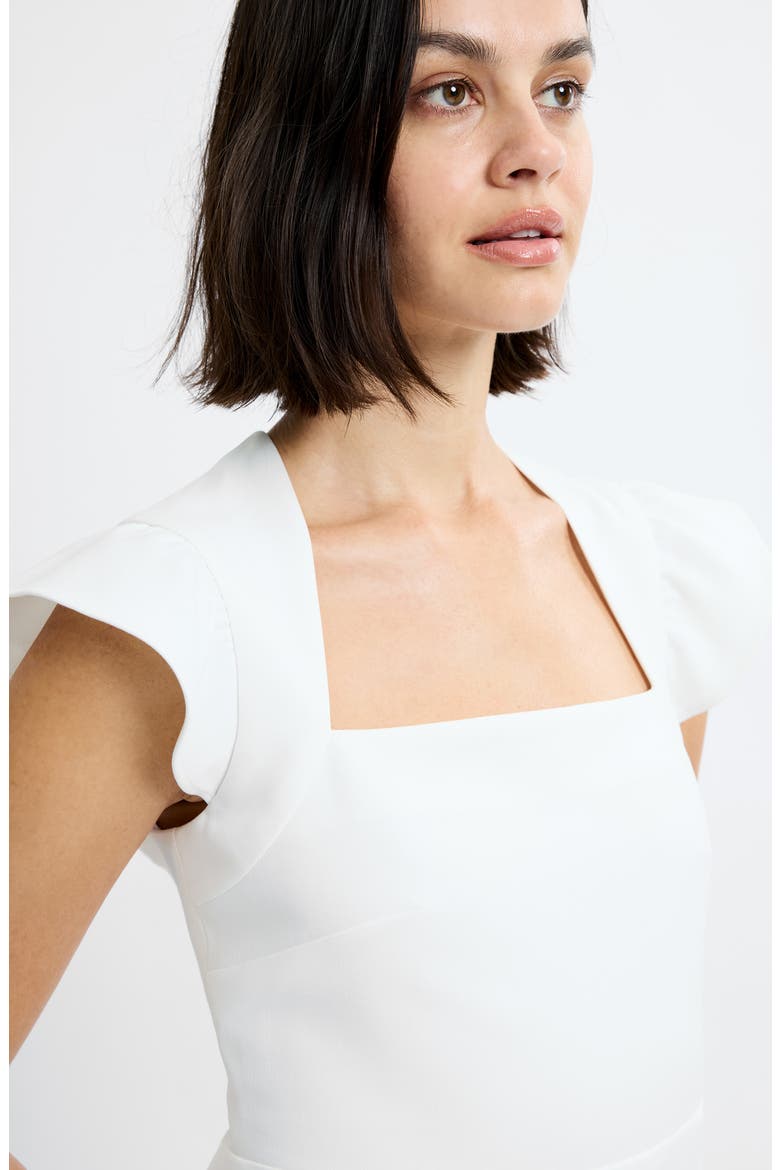 Whisper Flutter Sleeve Minidress, Alternate, color, SUMMER WHITE