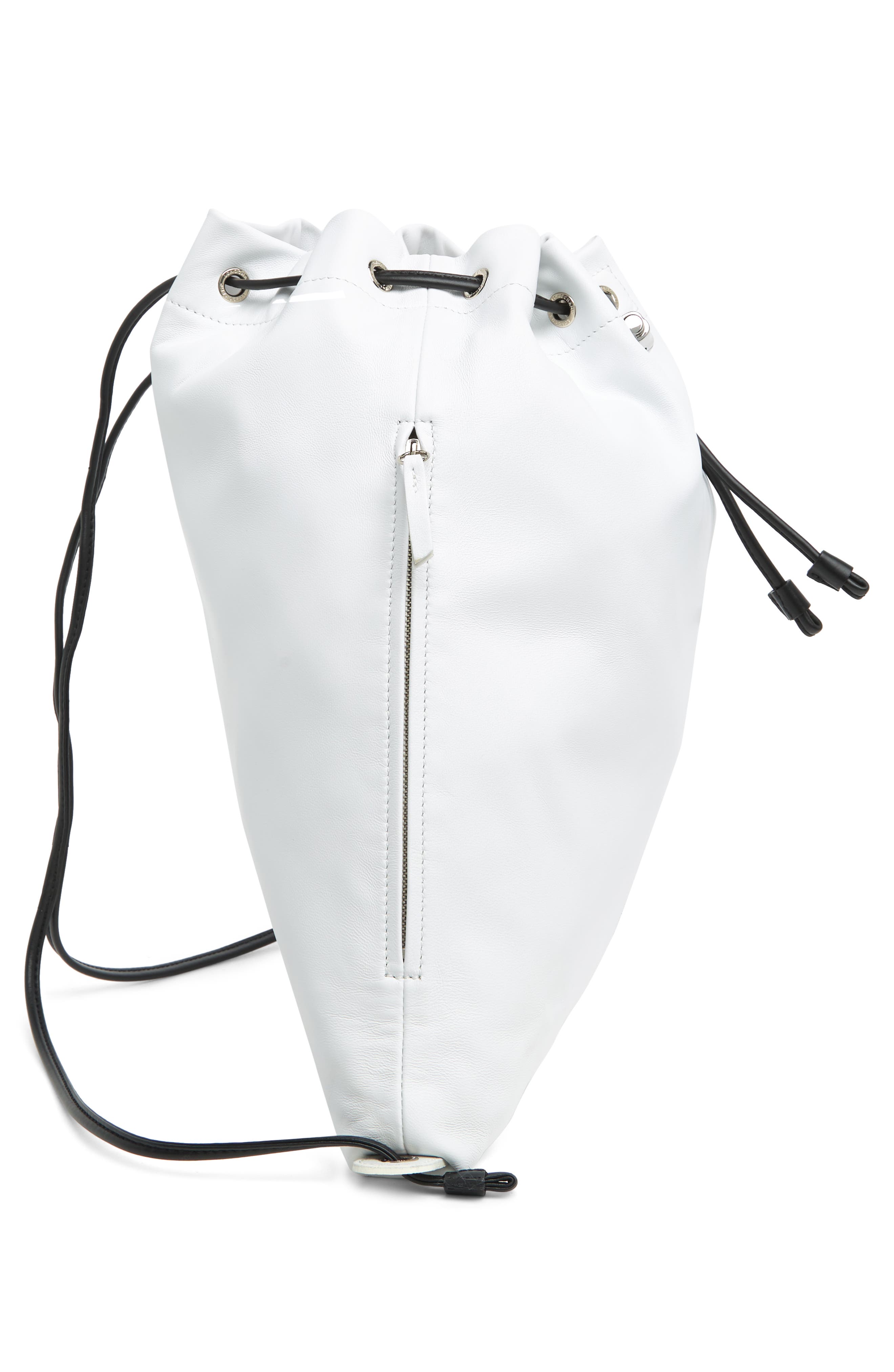 Longchamp Recycled Drawstring Backpack, Alternate, color, White