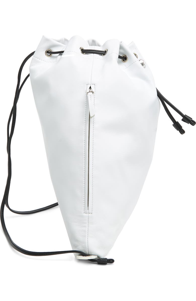 Longchamp Recycled Drawstring Backpack, Alternate, color, White
