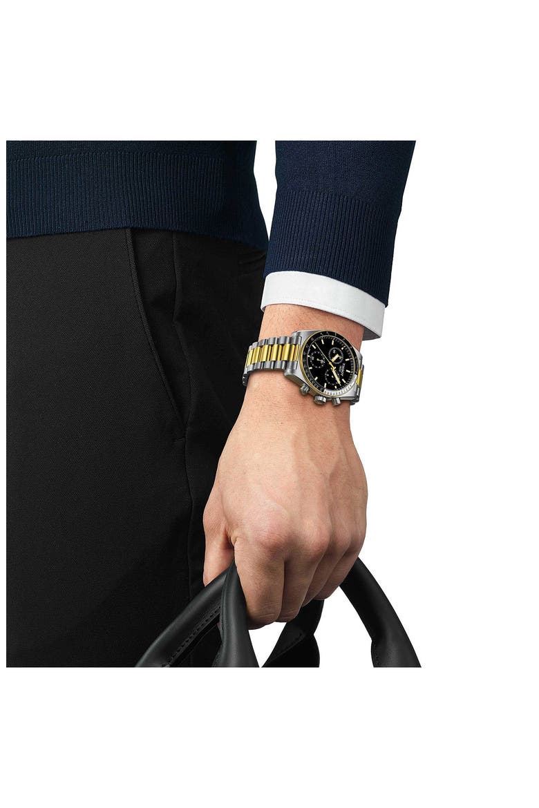 PR516 Bracelet Chronograph Watch, 40mm, Alternate, color, BLACK