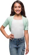 24sevenKid Open Front short Sleeve Cropped Bolero Shrug
