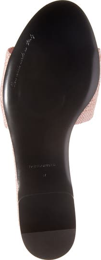 DG Logo Raffia Slide Sandal