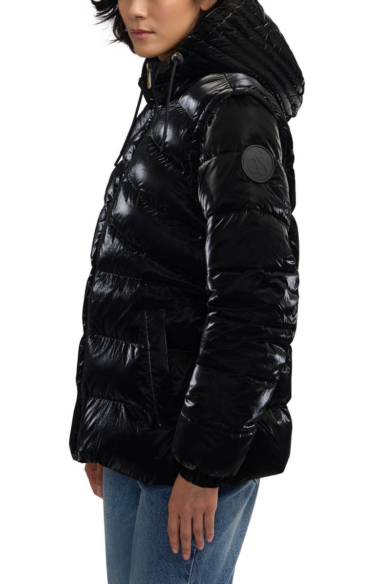 Scotch & Soda Schyler Boxy Water Repellent Puffer Jacket, Alternate, color, Black