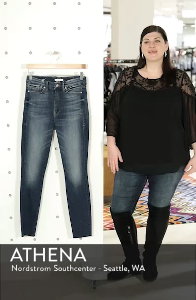 Good Legs High Waist Raw Hem Skinny Jeans, sales video thumbnail