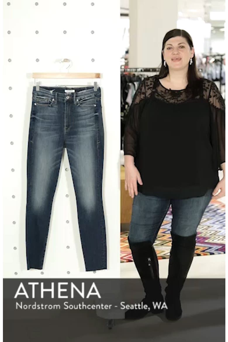 Good Legs High Waist Raw Hem Skinny Jeans video