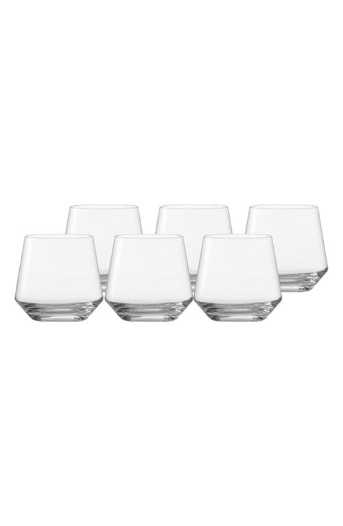 Schott Zwiesel Pure Rocks/juice Glasses, Set Of 6 In Clear