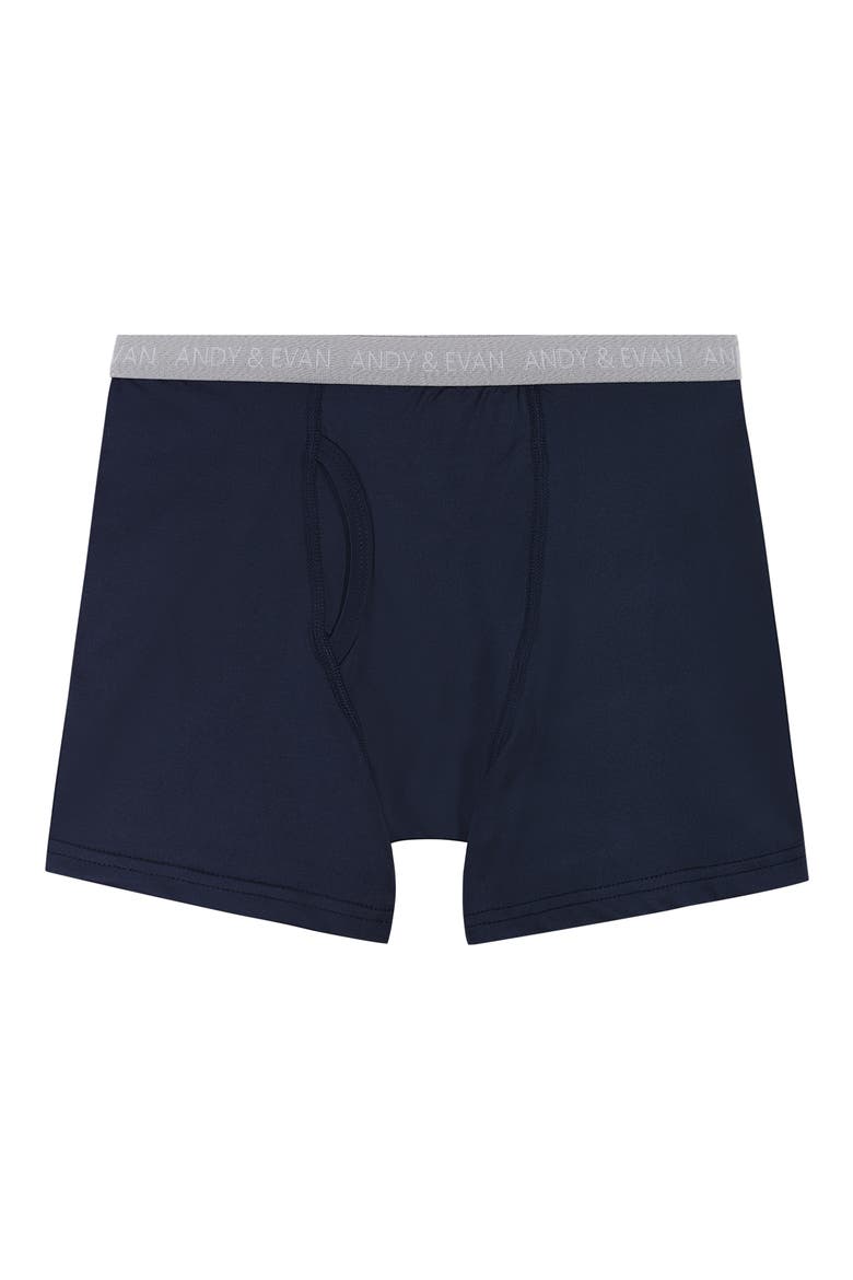 Kids' Assorted 5-Pack Boxer Briefs, Alternate, color, NAVY/ GREY