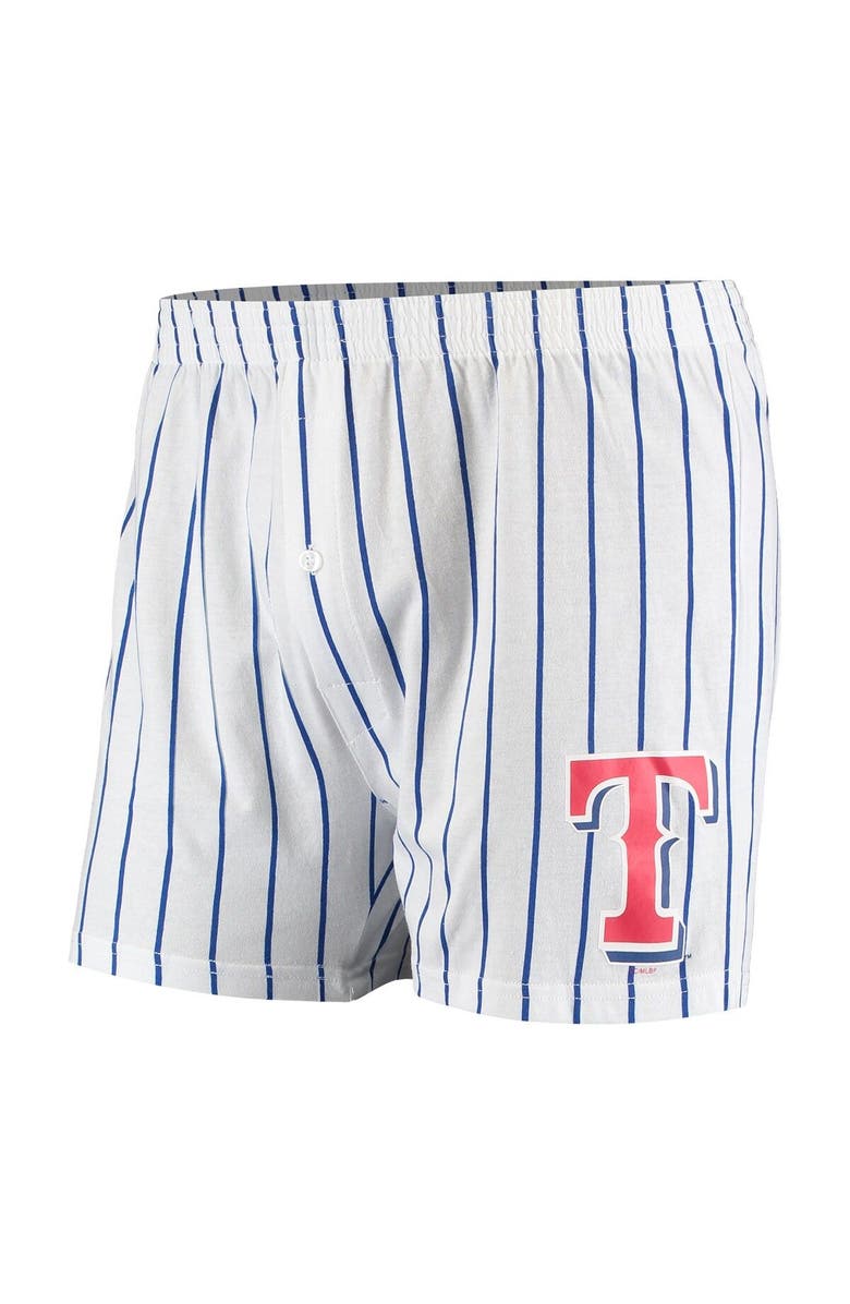 CONCEPTS SPORT Men's Concepts Sport White Texas Rangers Vigor Boxer Shorts, Alternate, color, White