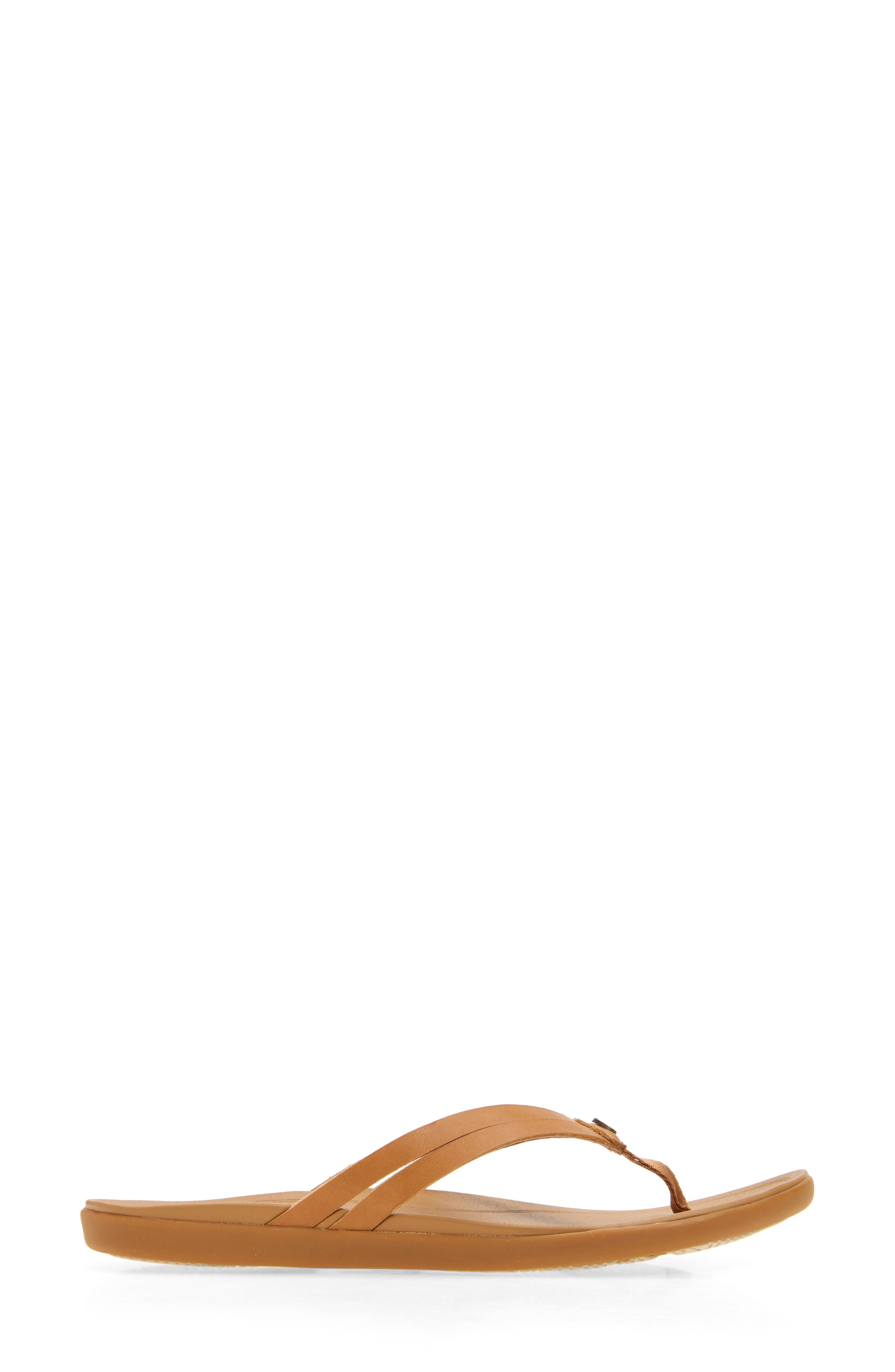 OluKai Ho Opio Hui Flip Flop, Alternate, color, Sahara / Sahara