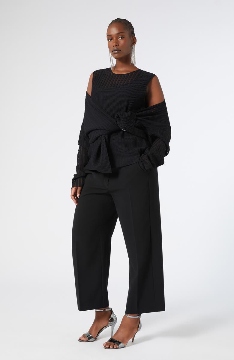 Marina Rinaldi Caliga Ankle Straight Leg Pants, Alternate, color, Black