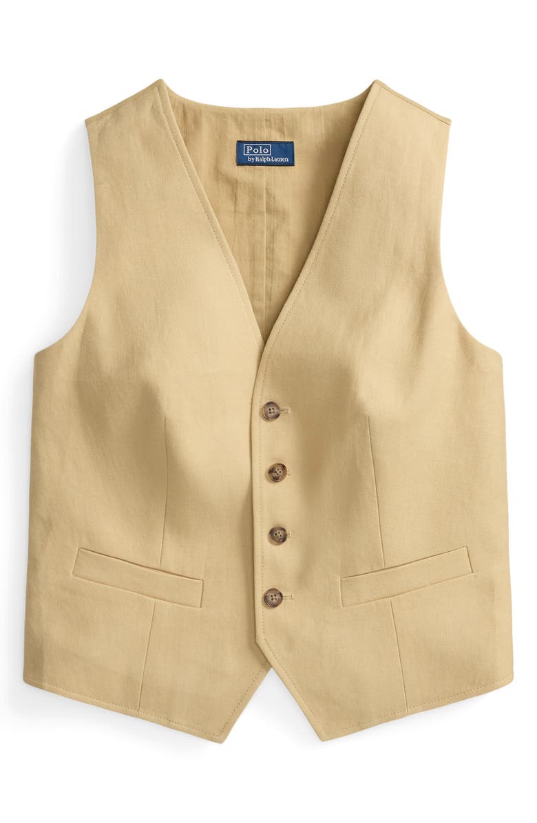 Polo Ralph Lauren Hemp Vest, Alternate, color, Dune Tan