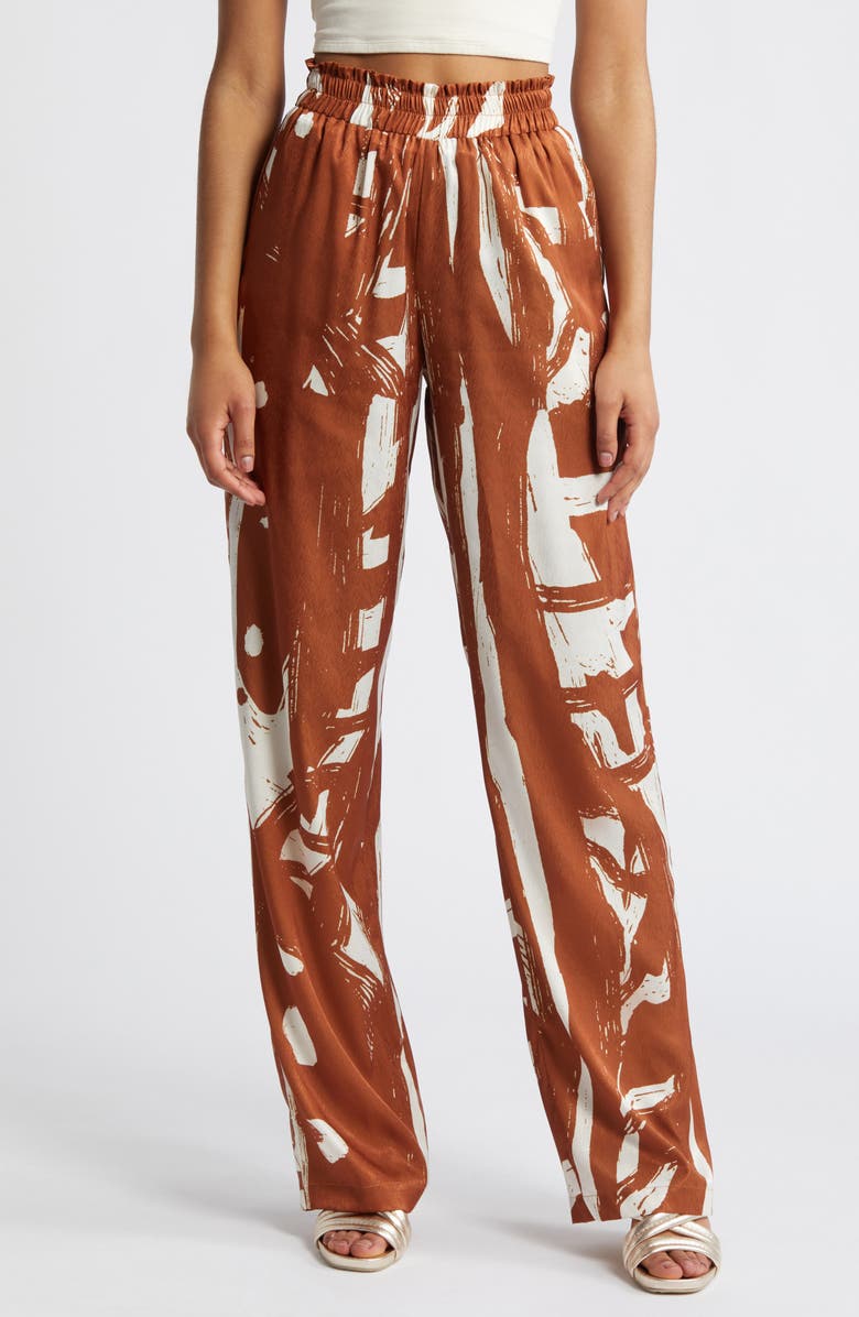 DIARRABLU Leer Palazzo Pants, Main, color, 