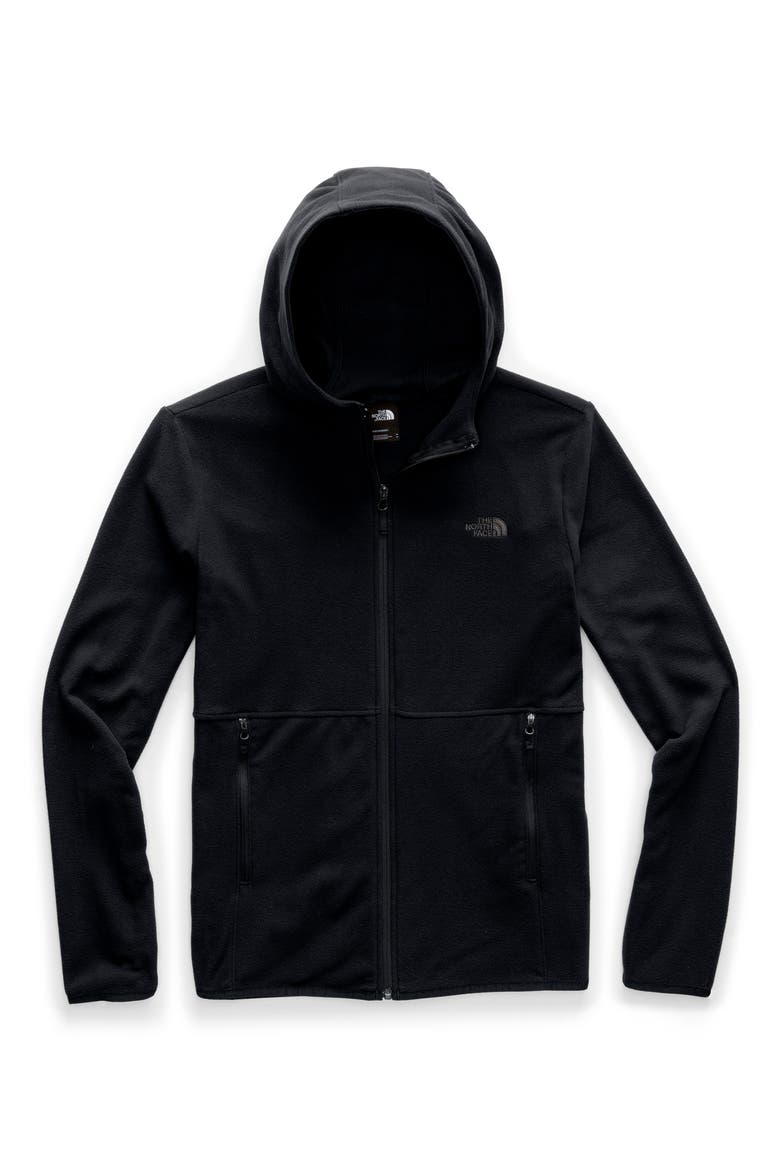 Glacier Zip Hoodie, Main, color, TNF BLACK/ TNF BLACK