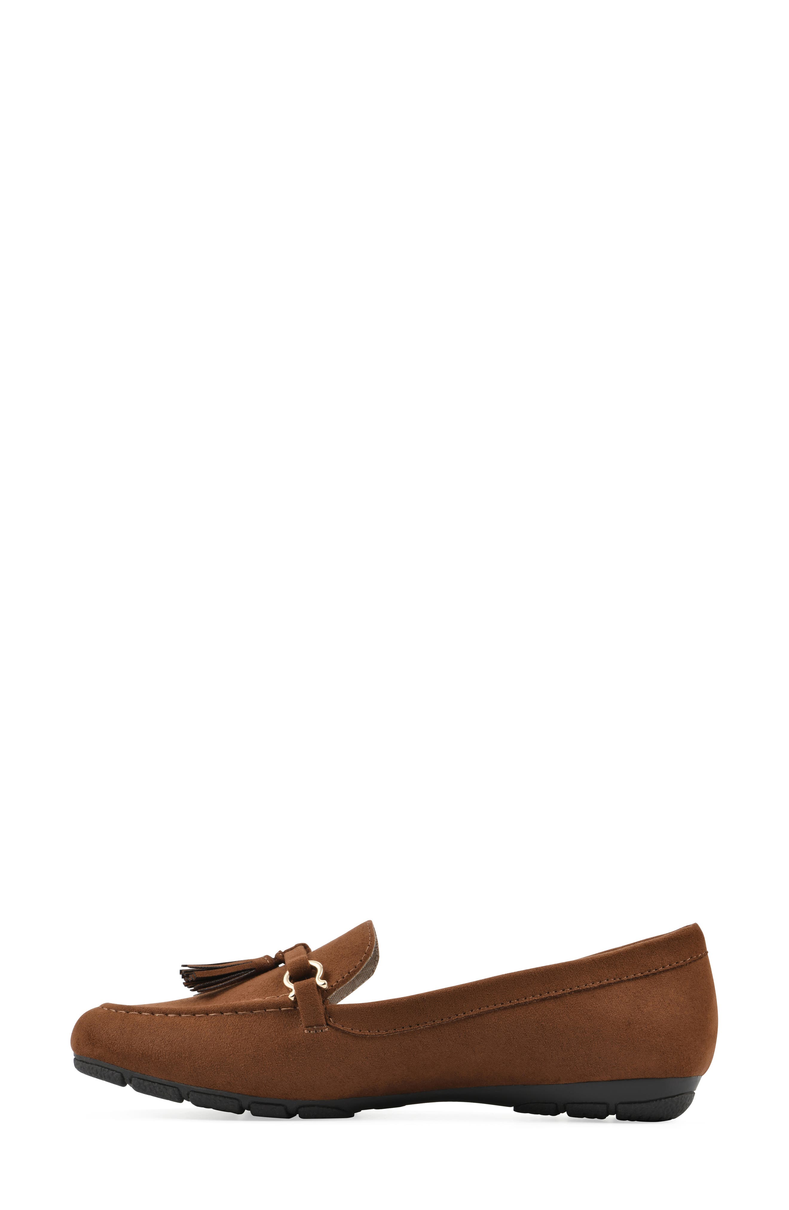 Gush Tassel Loafer - Wide Width Available, Alternate, color, WHISKEY SUEDETTE