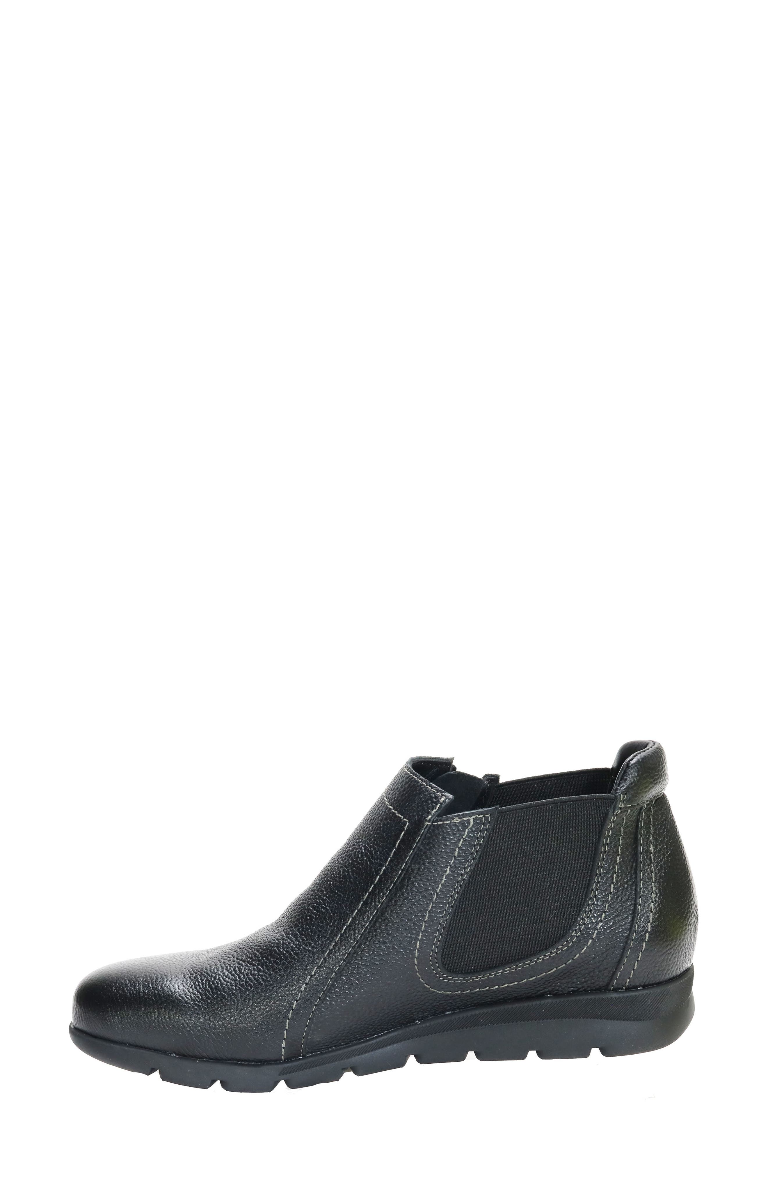 Pia Leather Bootie, Alternate, color, BLACK PEBBLE LEATHER